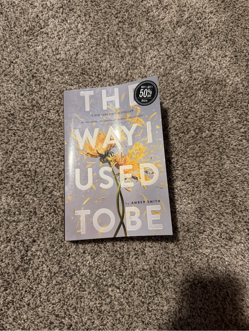 THAT WAY I USED TO BE Hardcover Book - Lavender & Yellow Cover
